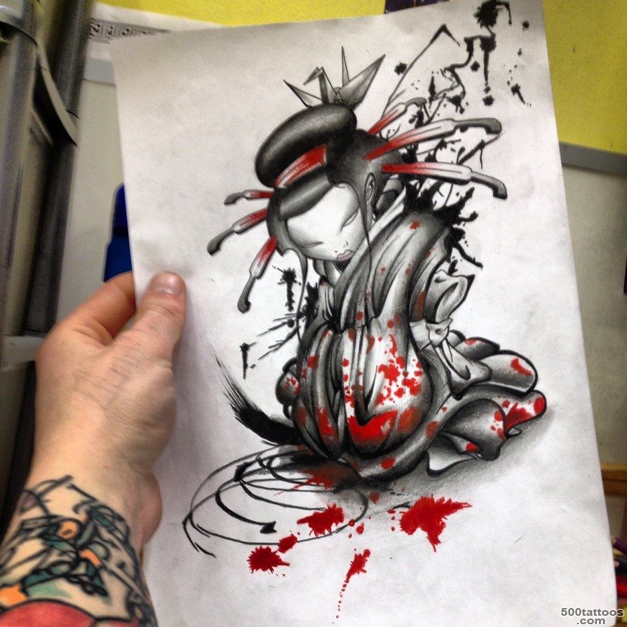 Trash Polka Watercolor Tattoos   Tattoes Idea 2015  2016_47