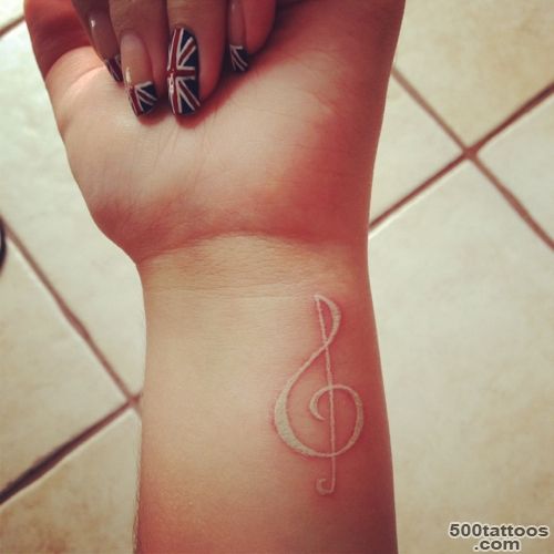 26 Cool Violin Key Tattoo Images, Pictures And Ideas_8
