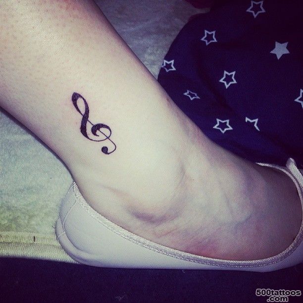 26 Cool Violin Key Tattoo Images, Pictures And Ideas_25