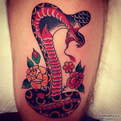 Vicious Looking cobra Bite Tattoo  Cool Tattoos Online_20