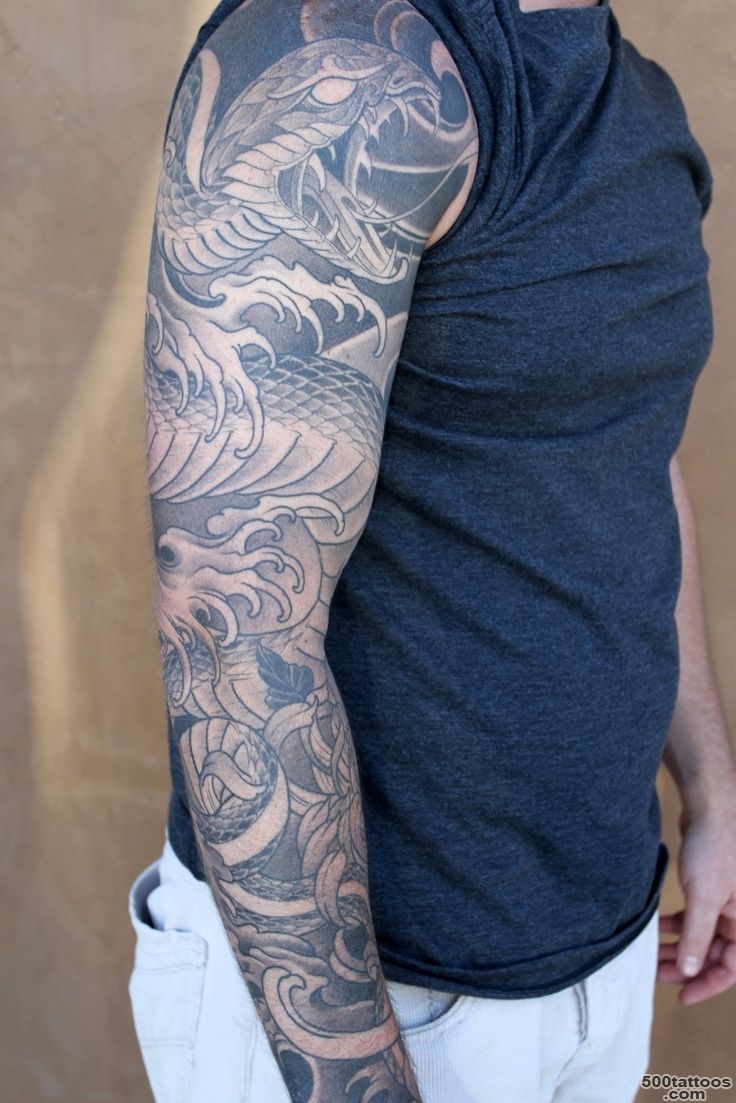 Viper sleeve tattoo by Bill Canales   Full Circle Tattoo ..._14