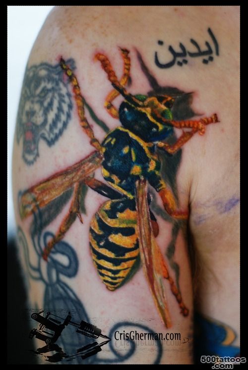 Pin Realistic Wasp Tattoo on Pinterest_27