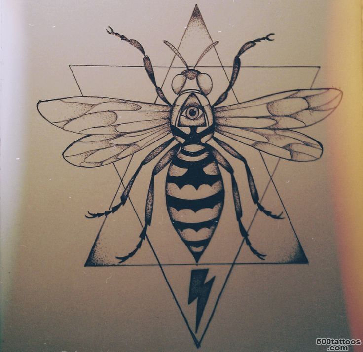 Pin Wasp Skeleton Tattoo on Pinterest_1