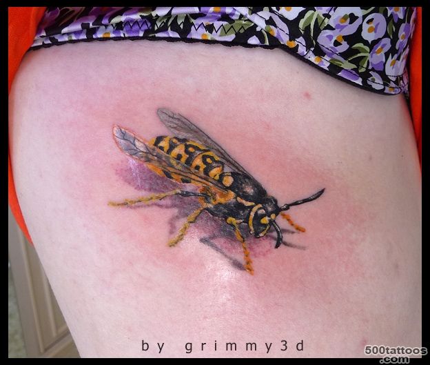 Top Wasp Tattoo This Images for Pinterest Tattoos_25