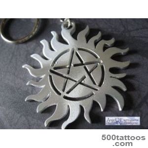 Simply Supernatural Winchester Sun Pentagram Protection by AngelQ_30