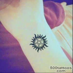 Supernatural Winchester Brothers Pentagram Temporary Tattoo _36
