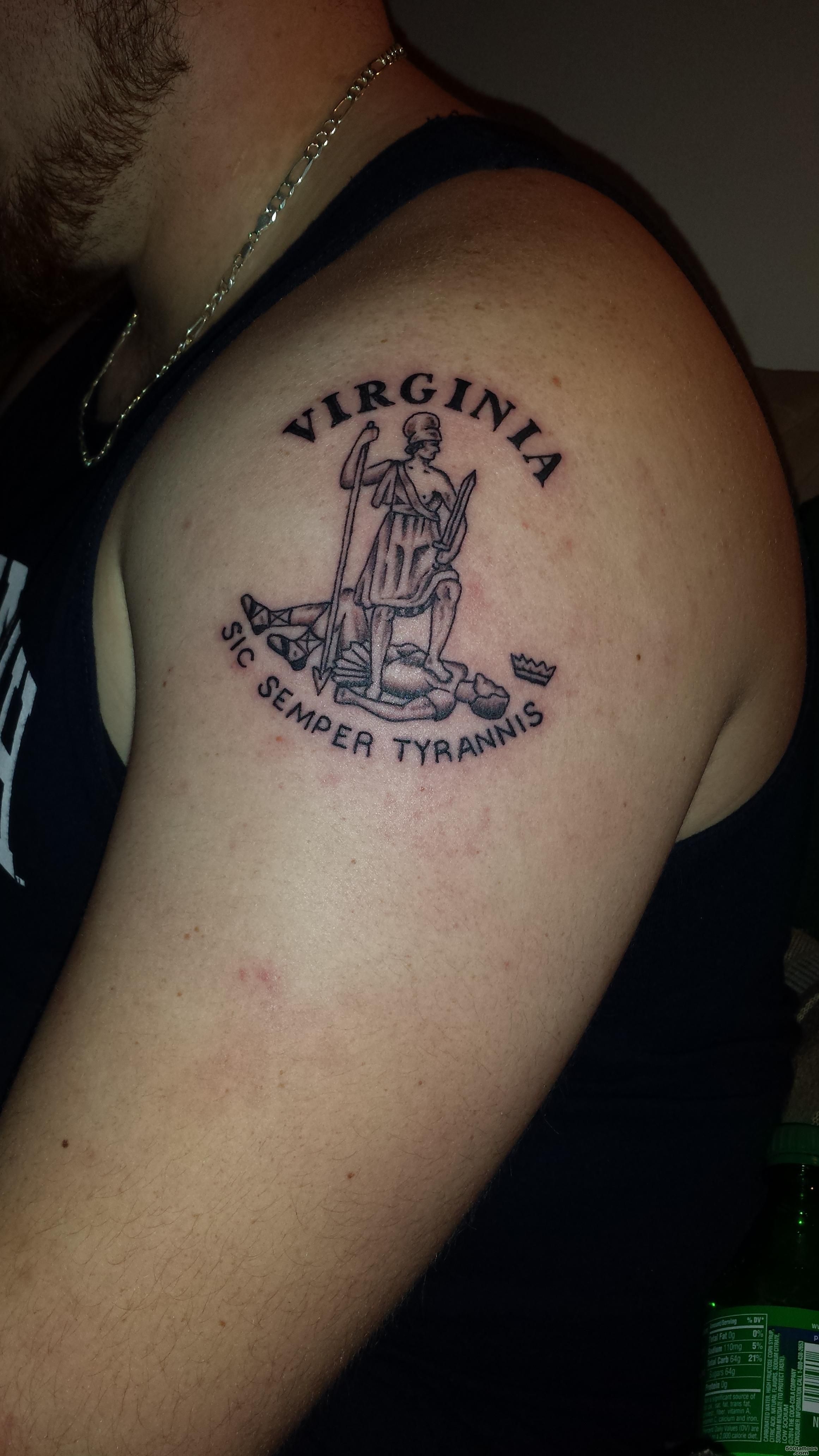Virginia state seal tattoo I got   State of the Art, Winchester ..._16