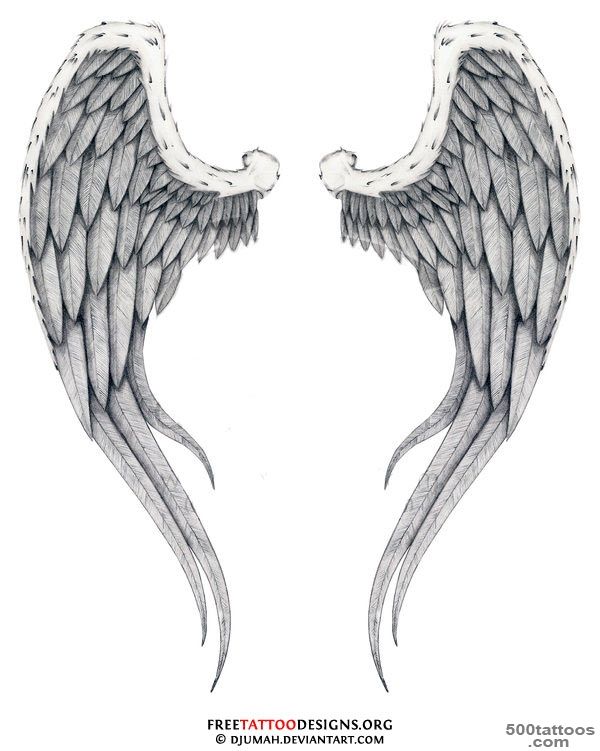 Angel Tattoos  Angel Wings, Guardian Angel and St Michael Designs_8