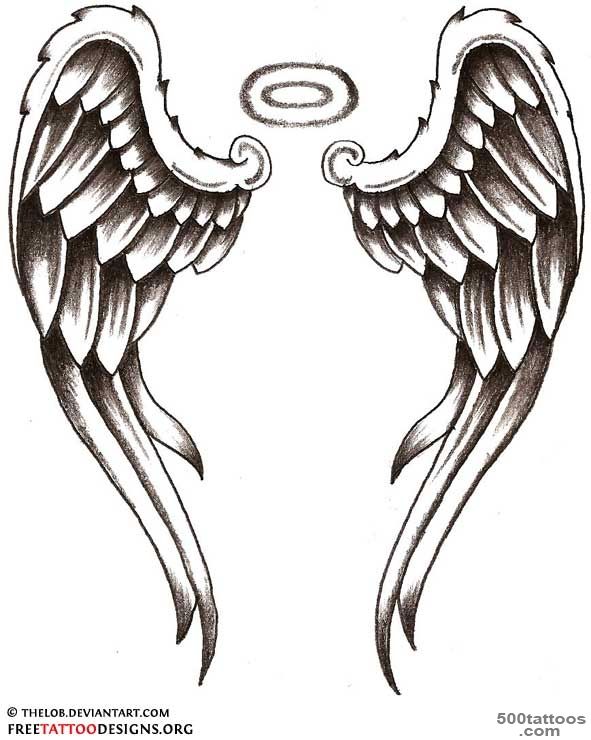 Angel Tattoos  Angel Wings, Guardian Angel and St Michael Designs_15