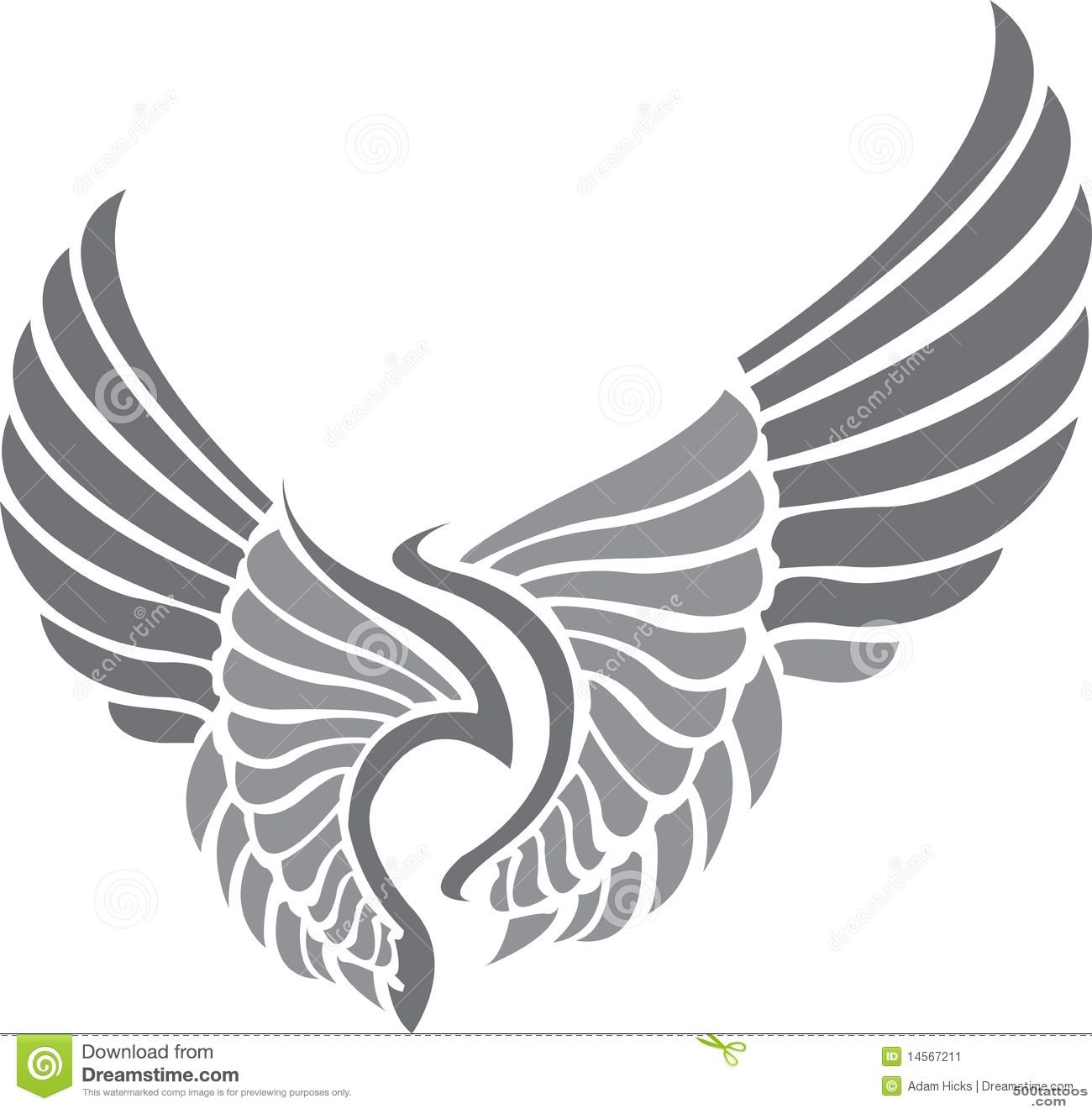 Tattoo Wings Stock Image   Image 14567211_38