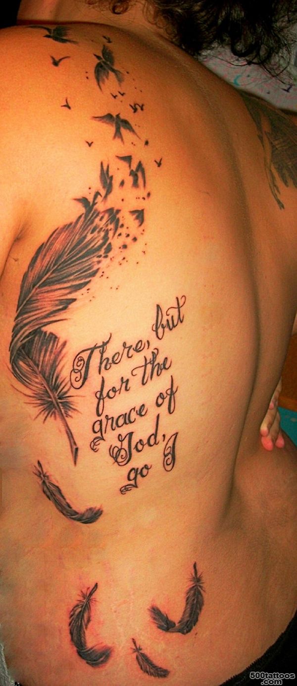 25 Adorable Feather Tattoos   SloDive_36