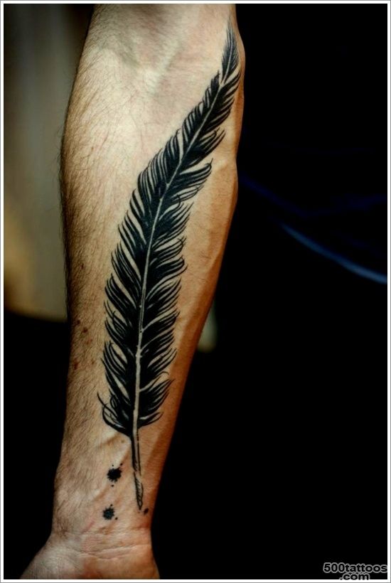 40 Amazing Feather Tattoos you need on your body_4