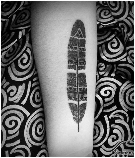 40 Amazing Feather Tattoos you need on your body_49