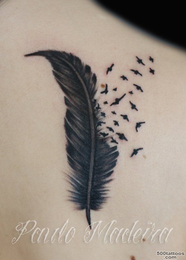 50 Beautiful Feather Tattoo Designs  Art and Design_1