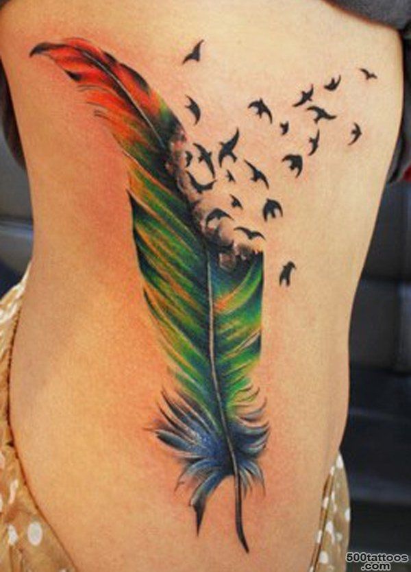 50 Beautiful Feather Tattoo Designs  Art and Design_40