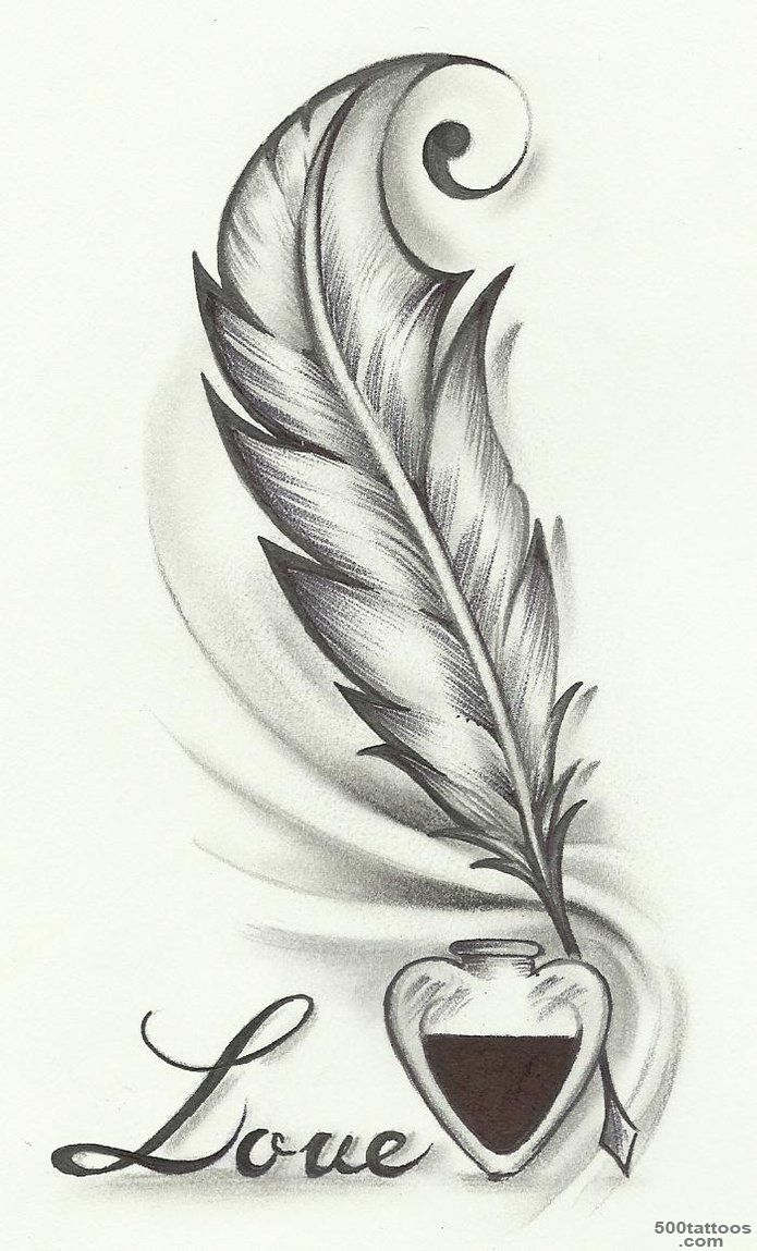 1000+ ideas about Feather Pen Tattoo on Pinterest  Pen Tattoo ..._5