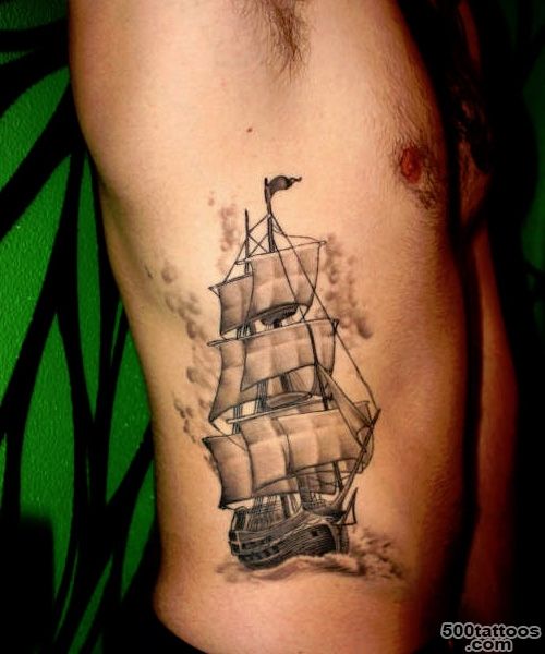 Sailing Ship Tattoos   Meanings, Photos, Designs for men and women_4