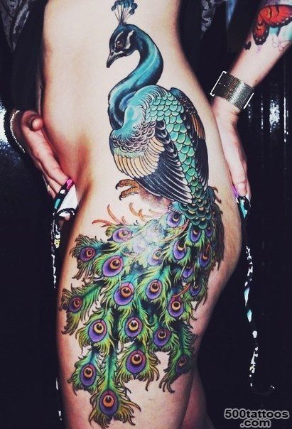 This is why you often find peacocks tattoos on intimate places ..._13