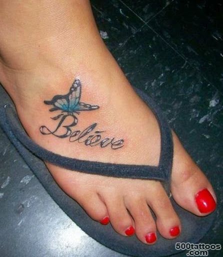 Colorful Butterfly Tattoo On Foot  Fresh 2016 Tattoos Ideas_48