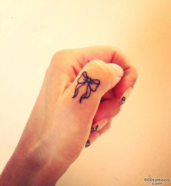 55+ Cute Finger Tattoos  Art and Design_3