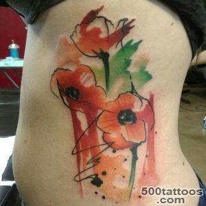 45+ Awesome Poppy Tattoos_34