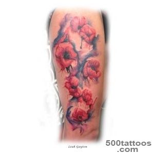 Pin Tattoos Watercolor Poppies Poppy Tattoo on Pinterest_25