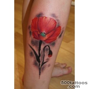 sexy poppy tattoo   Design of TattoosDesign of Tattoos_24