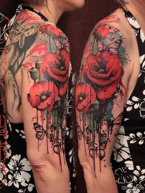 60 Beautiful Poppy Tattoos  Art and Design_15