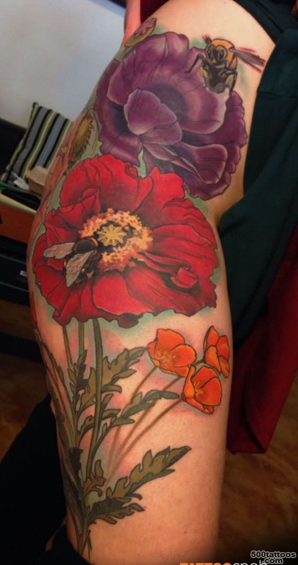 70 Poppy Flower Tattoo Ideas   nenuno creative_21