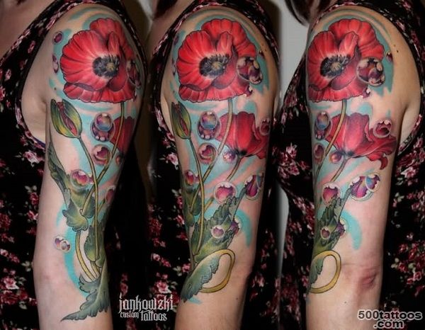70 Poppy Flower Tattoo Ideas   nenuno creative_38