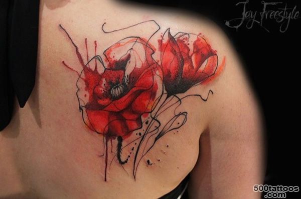 Adorable Poppies Tattoo Ideas to Look Peaceful   Womenitems.Com_37