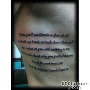 Tattoos by Carrie – A lot of text on the ribs…  Kathouse Inc Tattoo_38