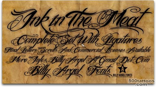 47 free tattoo fonts for your body art  Creative Bloq_31
