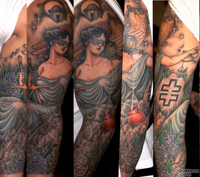 Owl and Themis tattoo sleeve by Three Kings Tattoo  Best Tattoo ..._27