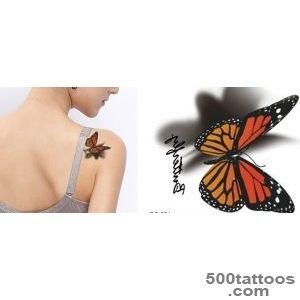 2015 new hot waterproof butterfly color three dimensional pattern _10