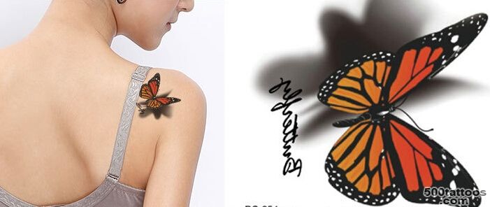 2015 new hot waterproof butterfly color three dimensional pattern ..._10