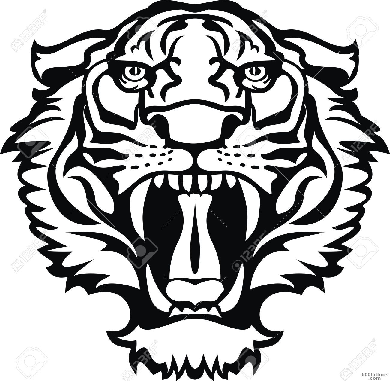Tiger Tattoo Stock Photo, Picture And Royalty Free Image. Image ..._39