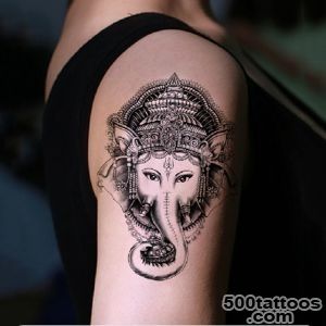 2pcs Elephant Pattern Waterproof Temporary Tattoo Stickers On The _39