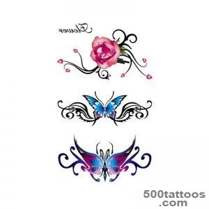 Online Shop 2Pcs Temporary Tattoo Stickers On Body Rose Foil Decal _25