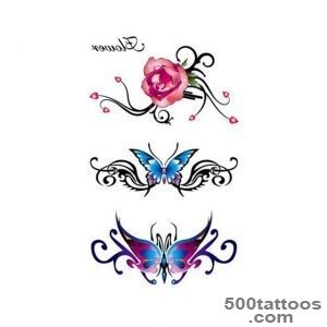 Online Shop 2Pcs Temporary Tattoo Stickers On Body Rose Foil Decal _26