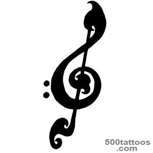 Treble Clef Tattoos Designs, Ideas and Meaning  Tattoos For You_44