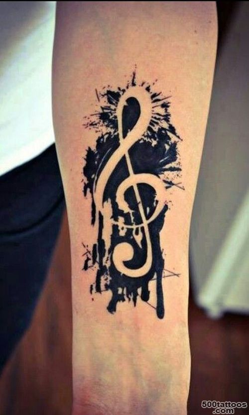 25+ Treble Clef Tattoo Images, Pictures And Photos Ideas_2