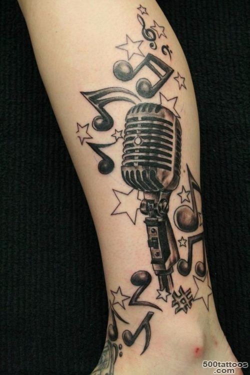 52 Best Small Music Tattoos and Designs   Piercings Models_37