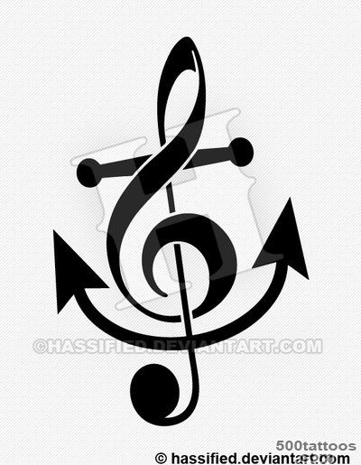 Top Anchor Treble Clef Tattoo Images for Pinterest Tattoos_50