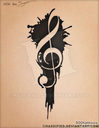 Treble Clef Tattoo by hassified on DeviantArt_36