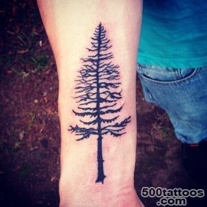30+ Simple and Easy Pine Tree Tattoo Designs for Everyone_13