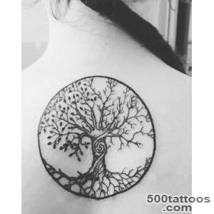 45 Insanely Gorgeous Tree Tattoos on Back_32
