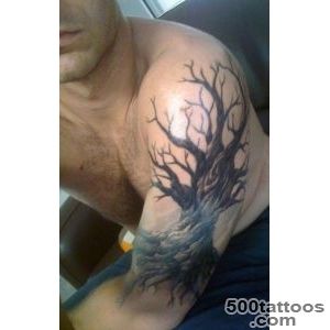 50 Oak Tree Tattoo Designs For Men   Leaves And Acorns_40
