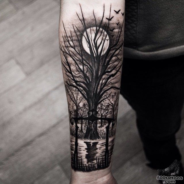 19+ Forearm Tree Tattoos_24