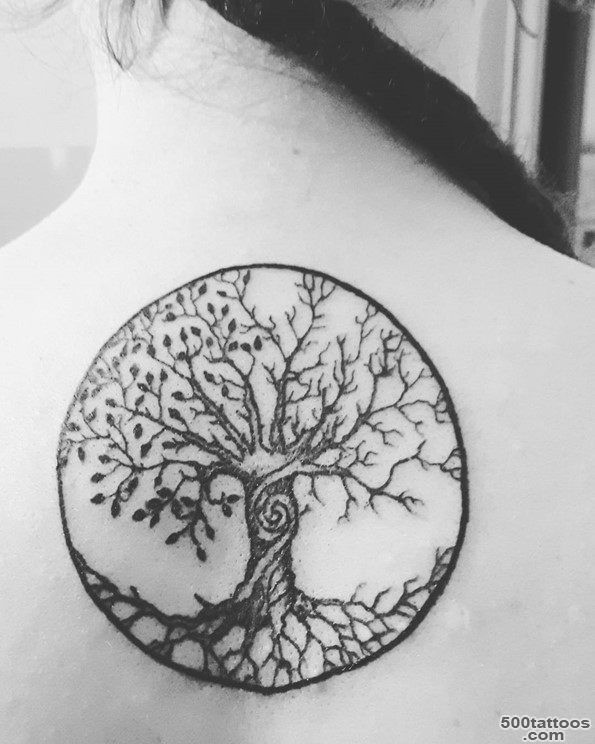 45 Insanely Gorgeous Tree Tattoos on Back_32